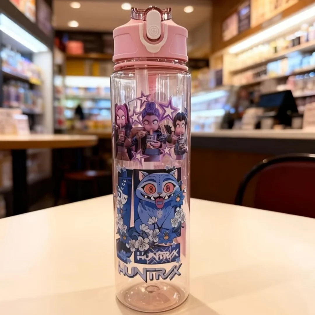 Garrafa de Água 750 ml – com Palhinha, Portátil e Ideal para Crianças