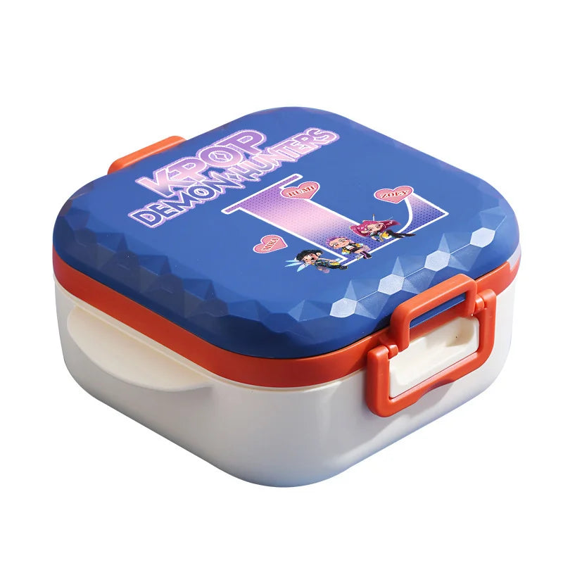 Lancheira K-Pop 800 ml – Caixa com Utensílios com BPA