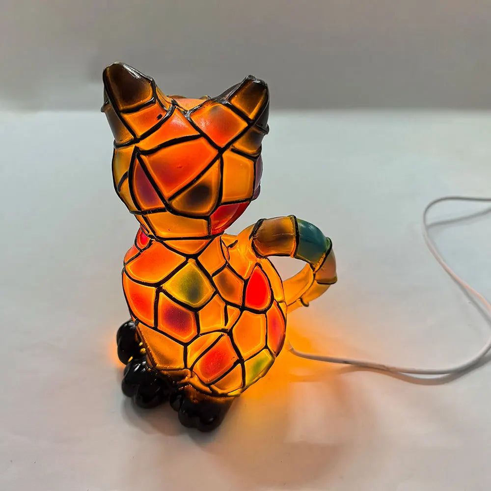 Candeeiro LED Decorativo em Forma de Gato