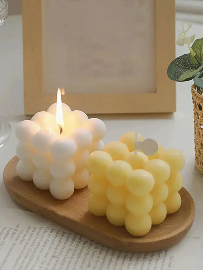 Vela Decorativa Aromática em Forma de Bola – Cera de Soja