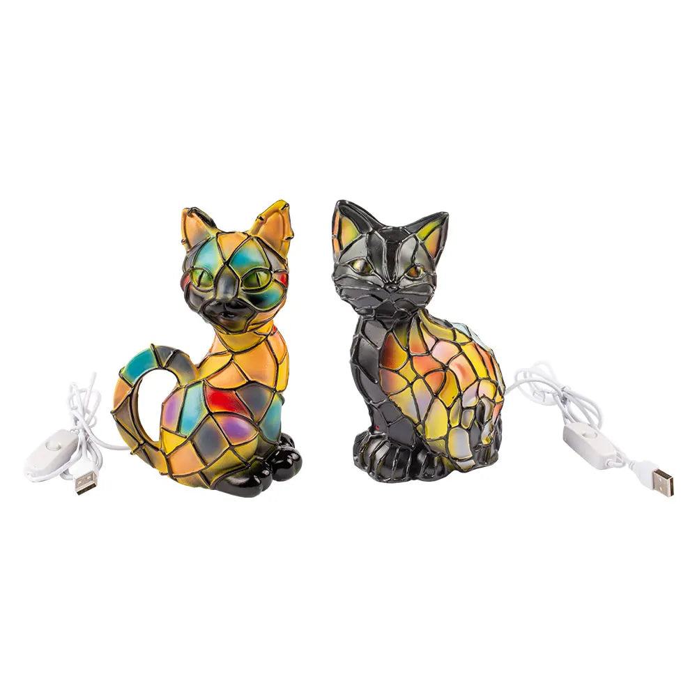 Candeeiro LED Decorativo em Forma de Gato