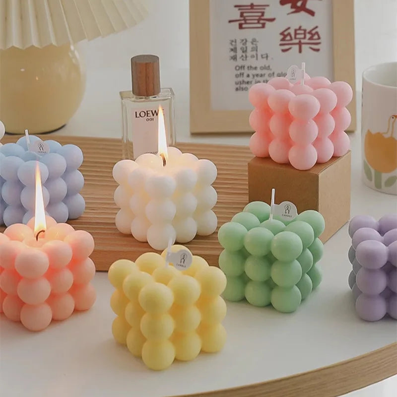 Vela Decorativa Aromática em Forma de Bola – Cera de Soja