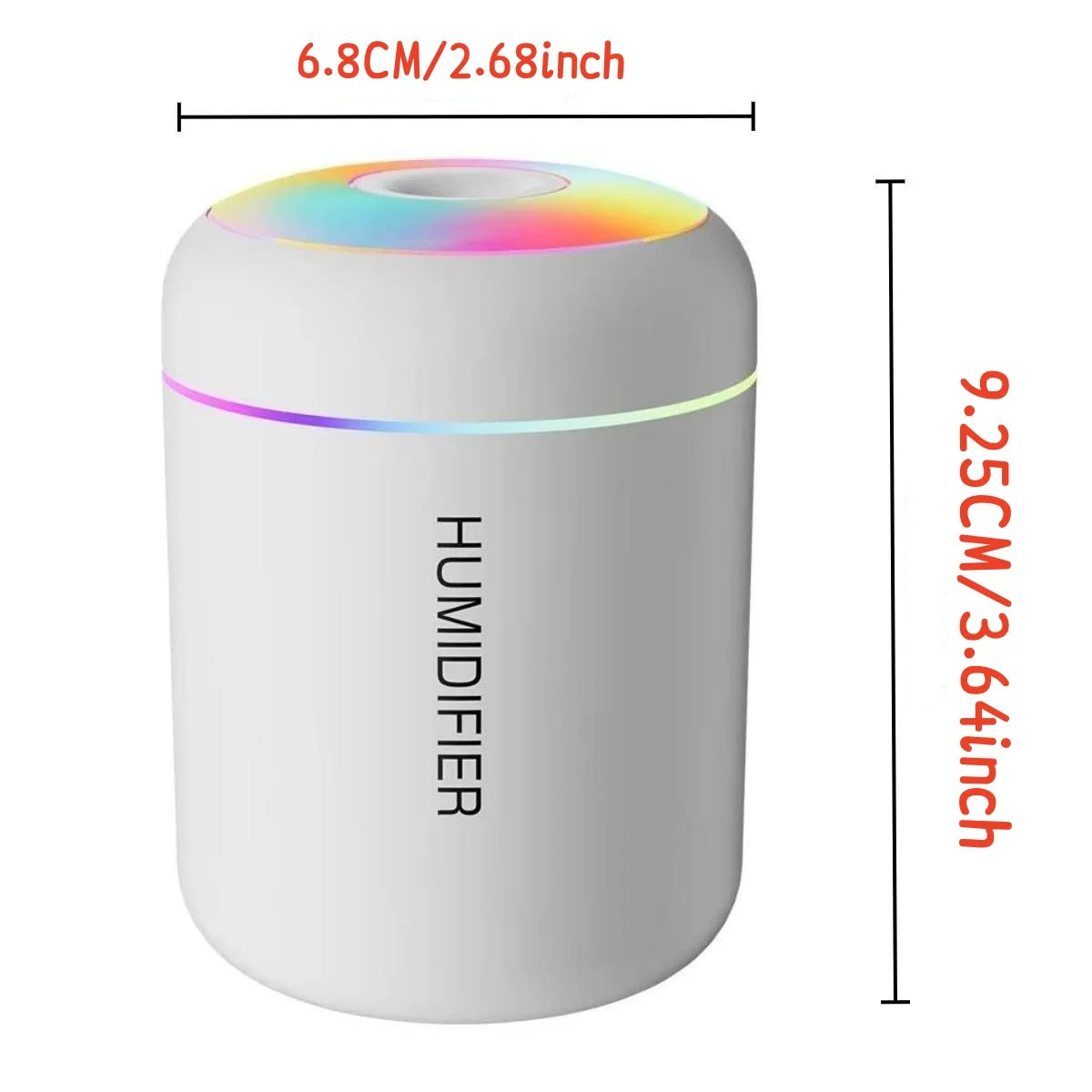 Mini Humidificador e Difusor de Aromas USB 180 ml – Para Casa e Carro