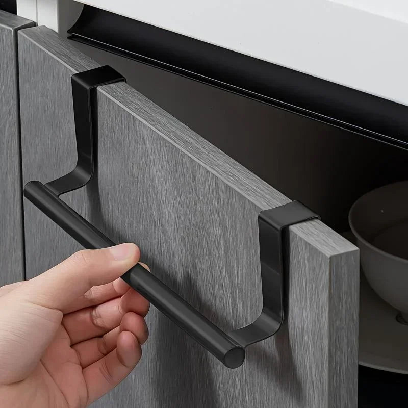 Toalheiro de Porta para Armário – Suporte em Aço Sem Furos