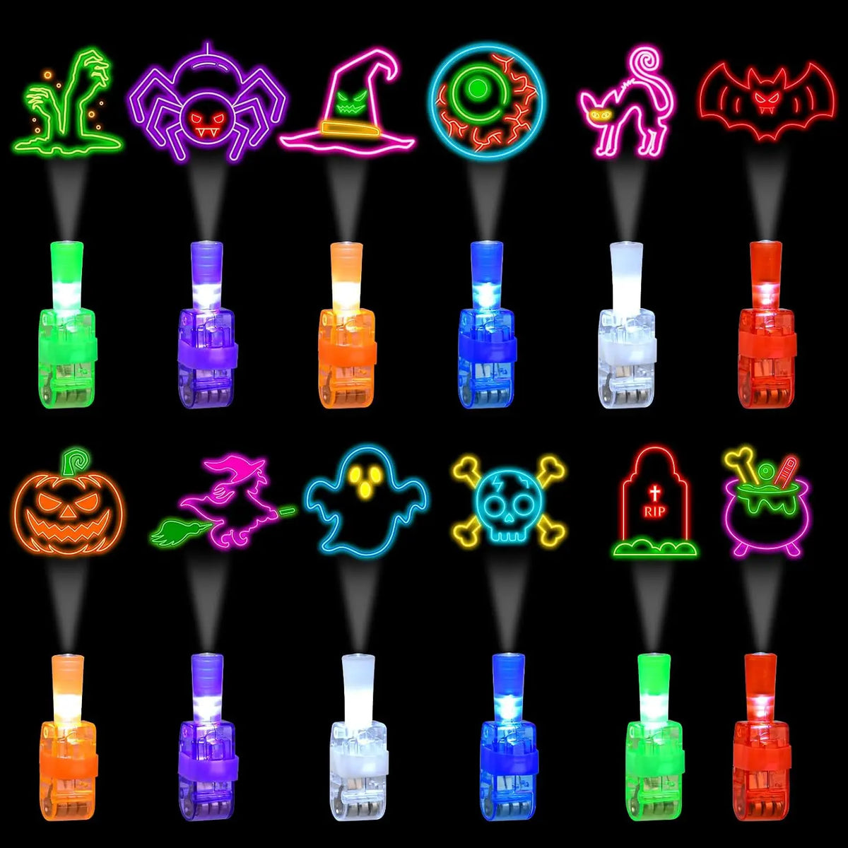 Luzes LED para Dedos – Brinquedo Luminoso para Festas