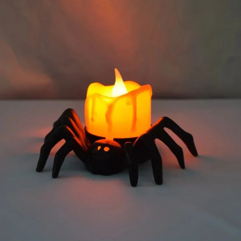 Aranha LED Decorativa de Halloween – Assustadoramente Realista