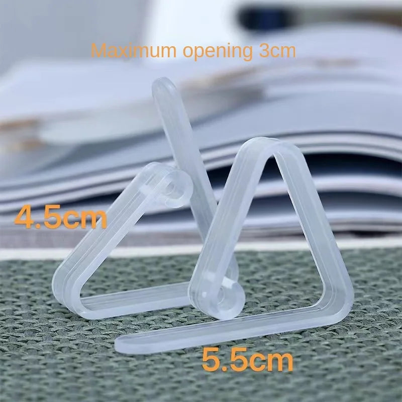 10 Clips Fixadores para Toalha de Mesa – Transparentes e Antideslizantes