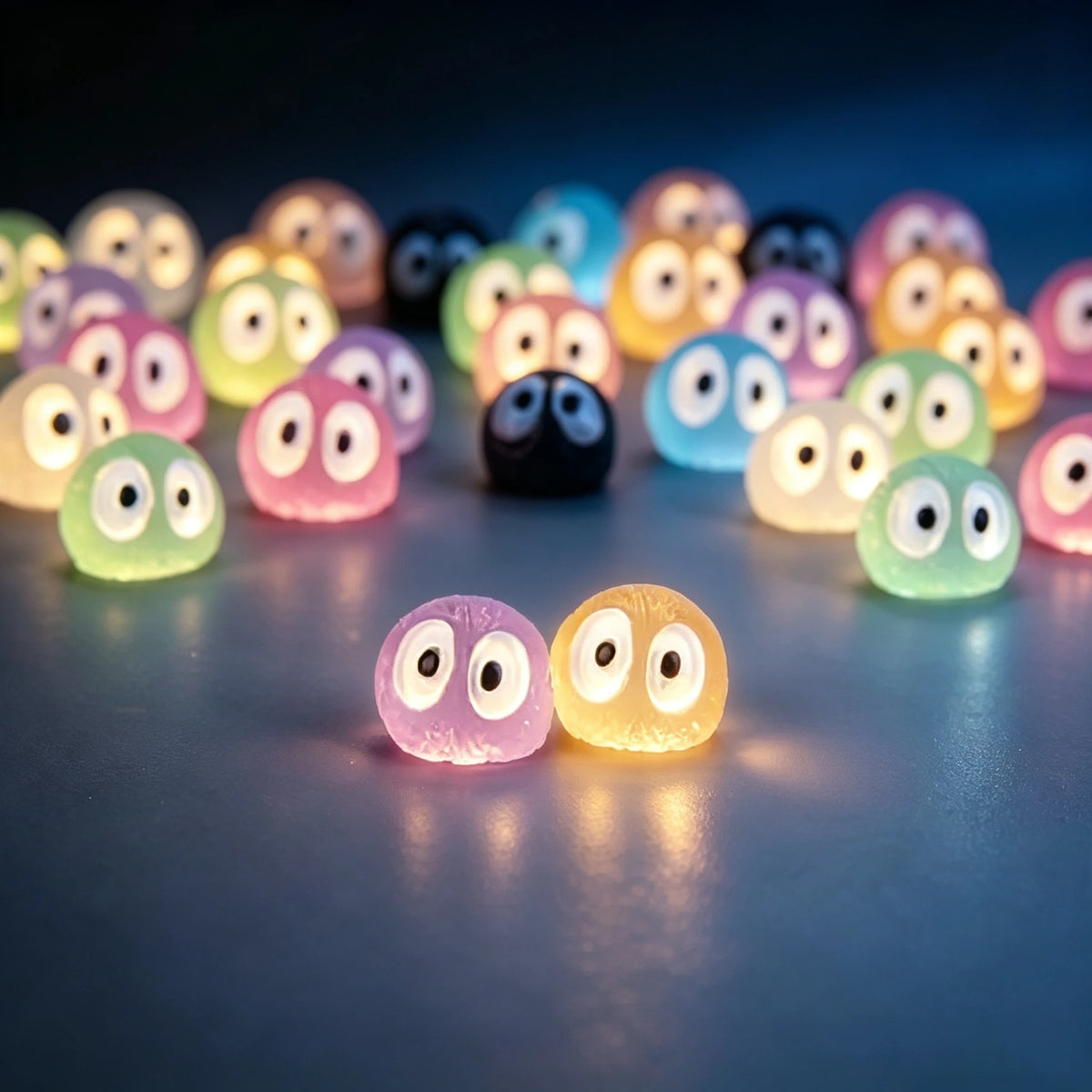 Mini Fantasmas Luminosos Decorativos – Jardim Encantado