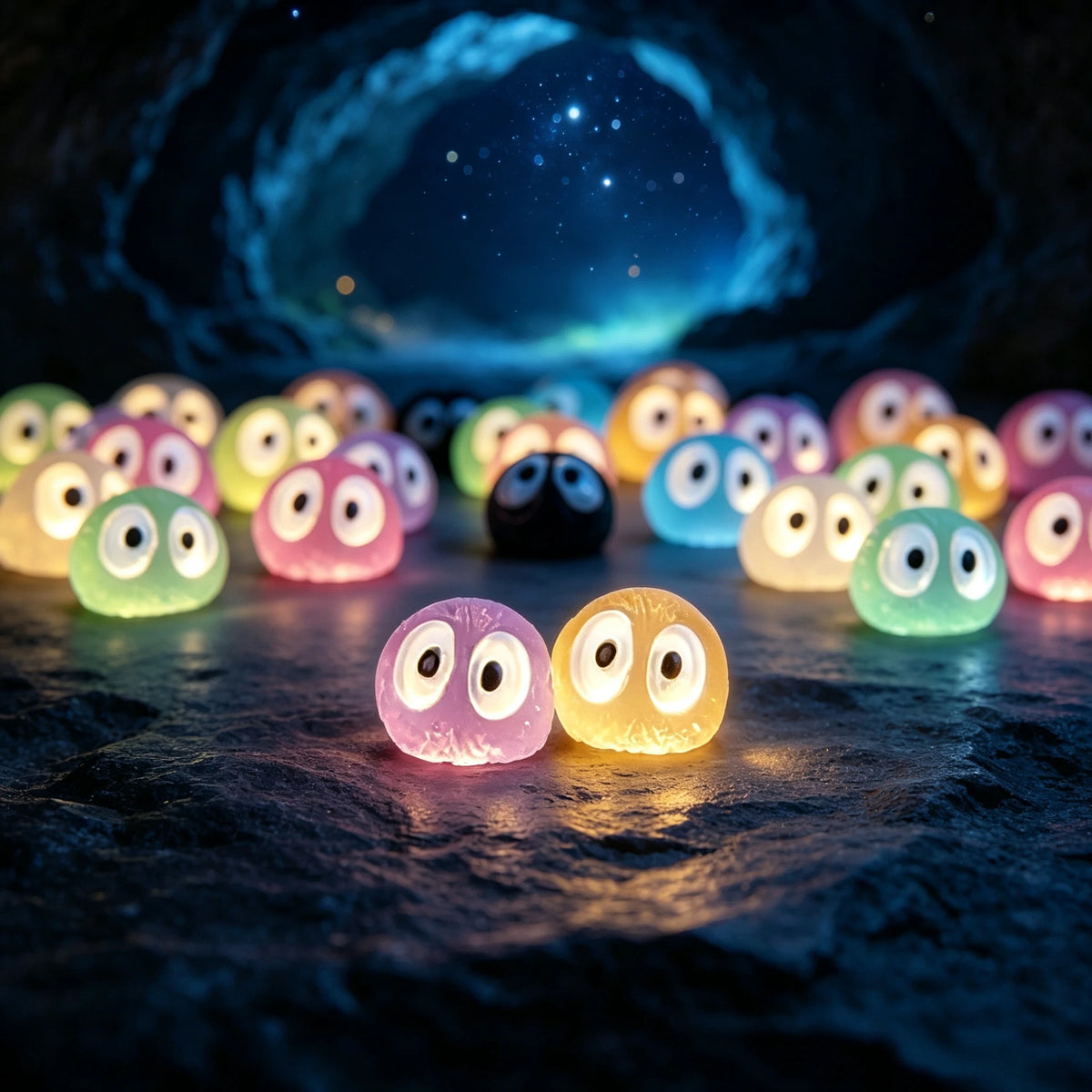 Mini Fantasmas Luminosos Decorativos – Jardim Encantado