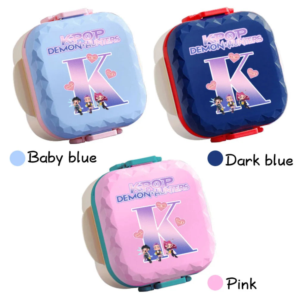 Lancheira K-Pop 800 ml – Caixa com Utensílios com BPA
