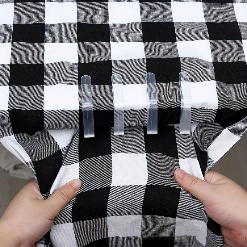 10 Clips Fixadores para Toalha de Mesa – Transparentes e Antideslizantes