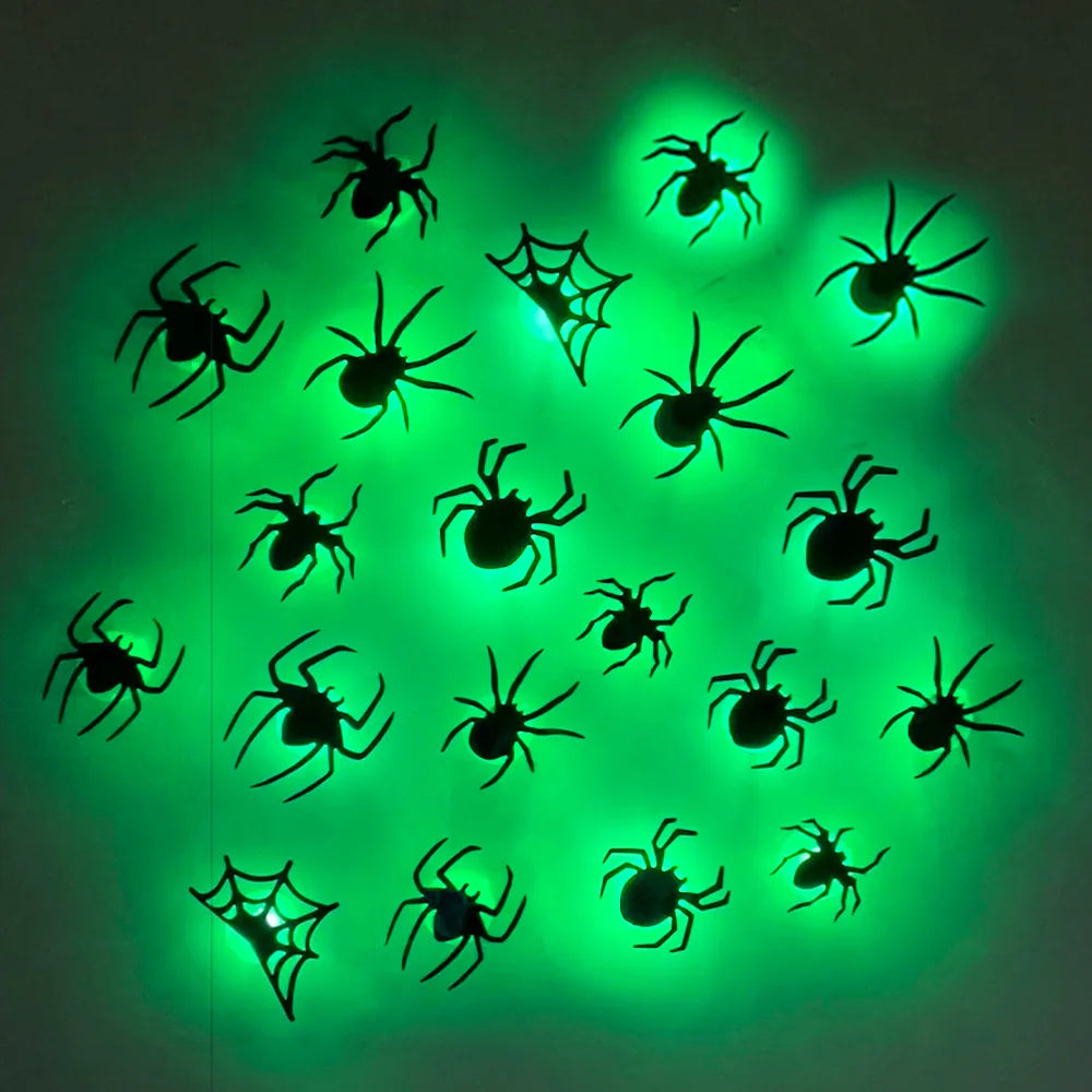 Autocolantes decorativos de Parede LED para Halloween – Morcegos Luminosos 3D