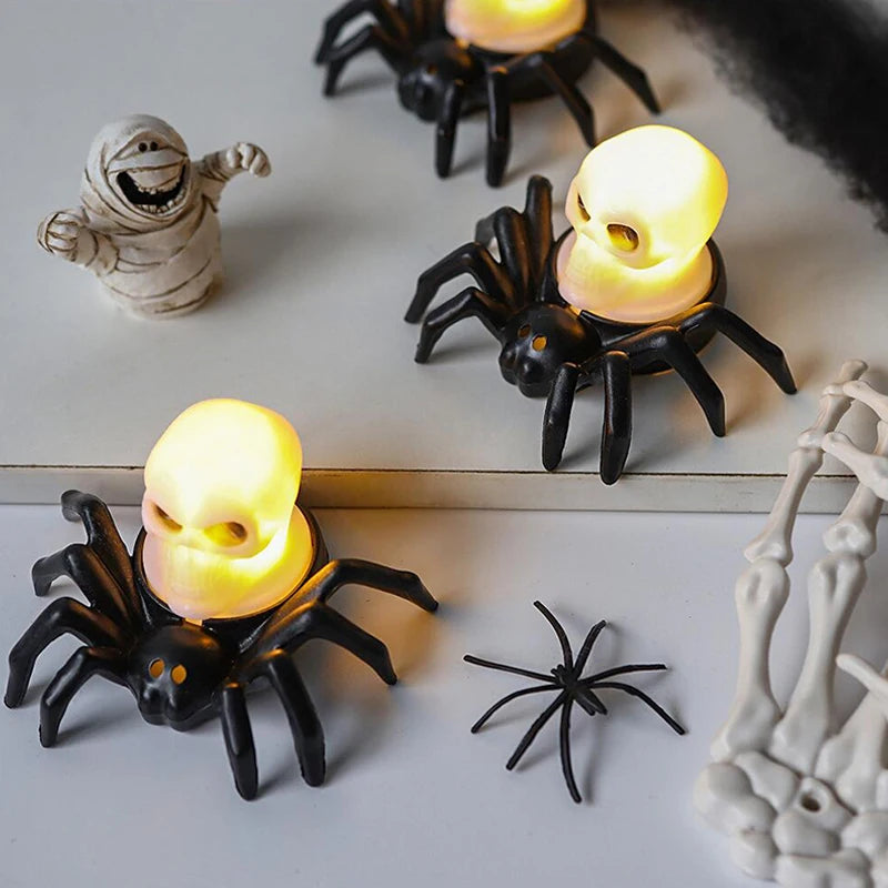 Aranha LED Decorativa de Halloween – Assustadoramente Realista