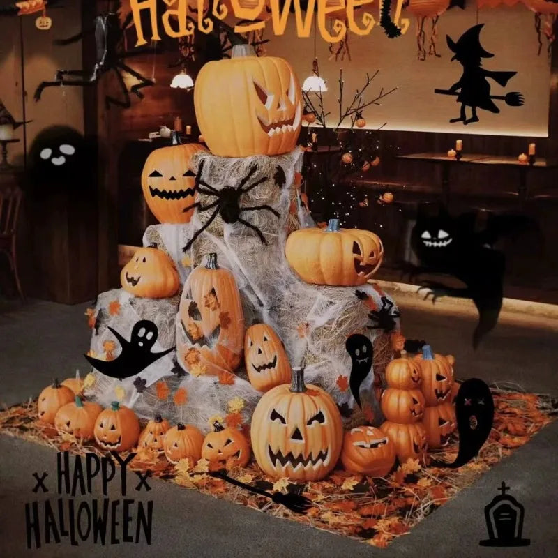Abóbora Decorativa LED de Halloween – Lanterna Luminosa