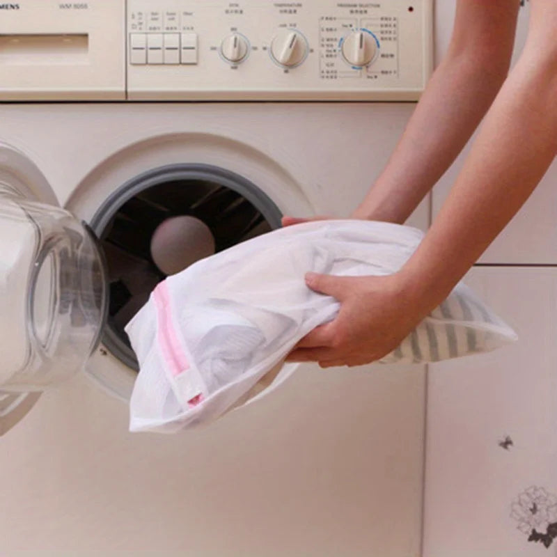 4 pçs/set malha saco de malha saco de lavagem zíper máquina de lavar é especialmente adequado para roupa interior