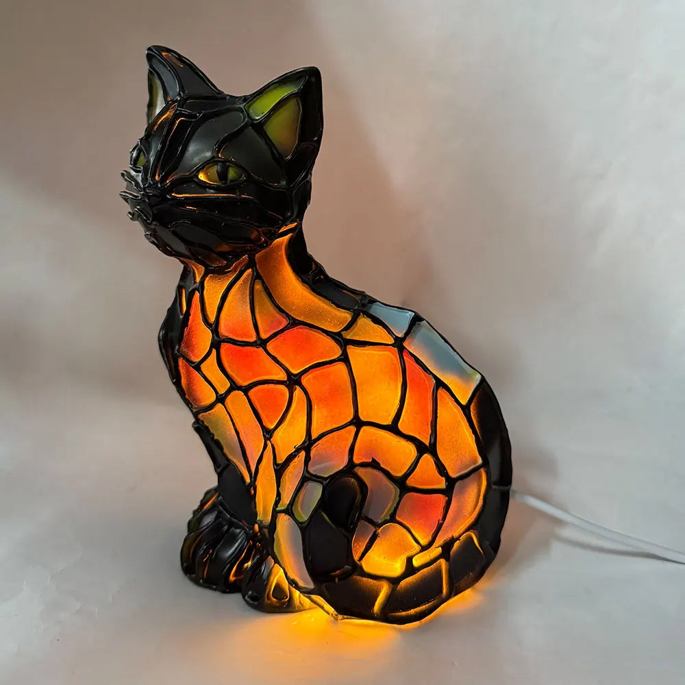Candeeiro LED Decorativo em Forma de Gato