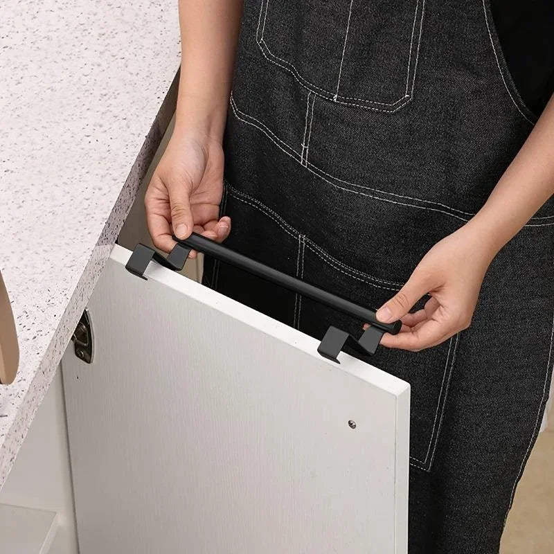 Toalheiro de Porta para Armário – Suporte em Aço Sem Furos