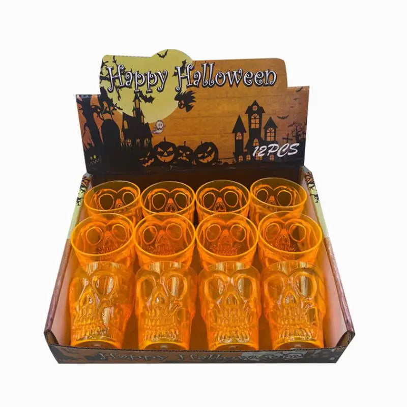 Conjunto de 4 Copos de Vinho Fantasma – Decoração de Halloween
